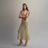 Luca Wrap Skirt Yellow Gold by Fringe Mod on curated-crowd.com