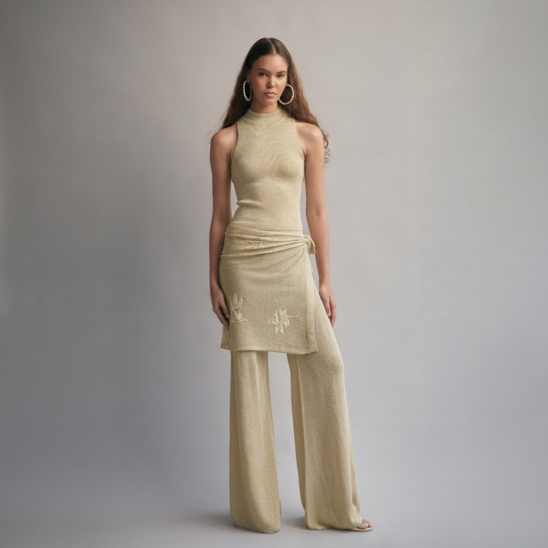 Blair Pants Yellow Gold by Fringe Mod on curated-crowd.com