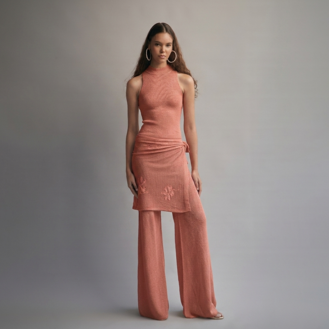 Blair Pants Coral by Fringe Mod on curated-crowd.com