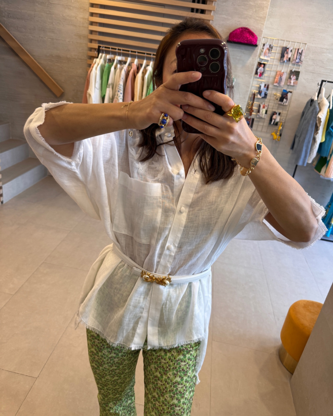 Moonflower Narrow Belt by Sonia Petroff on curated-crowd.com