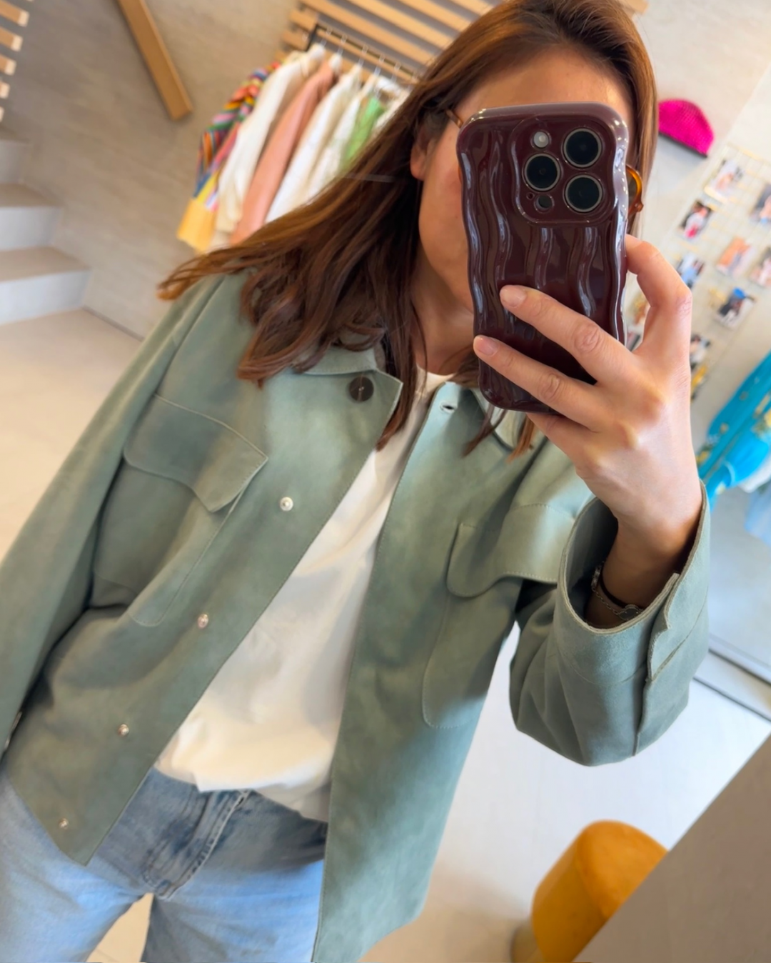 Infinite Suede Jacket by Curated Crowd Collective on curated-crowd.com