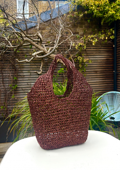 Large Shopper Bag Brown by DEINO'S on curated-crowd.com
