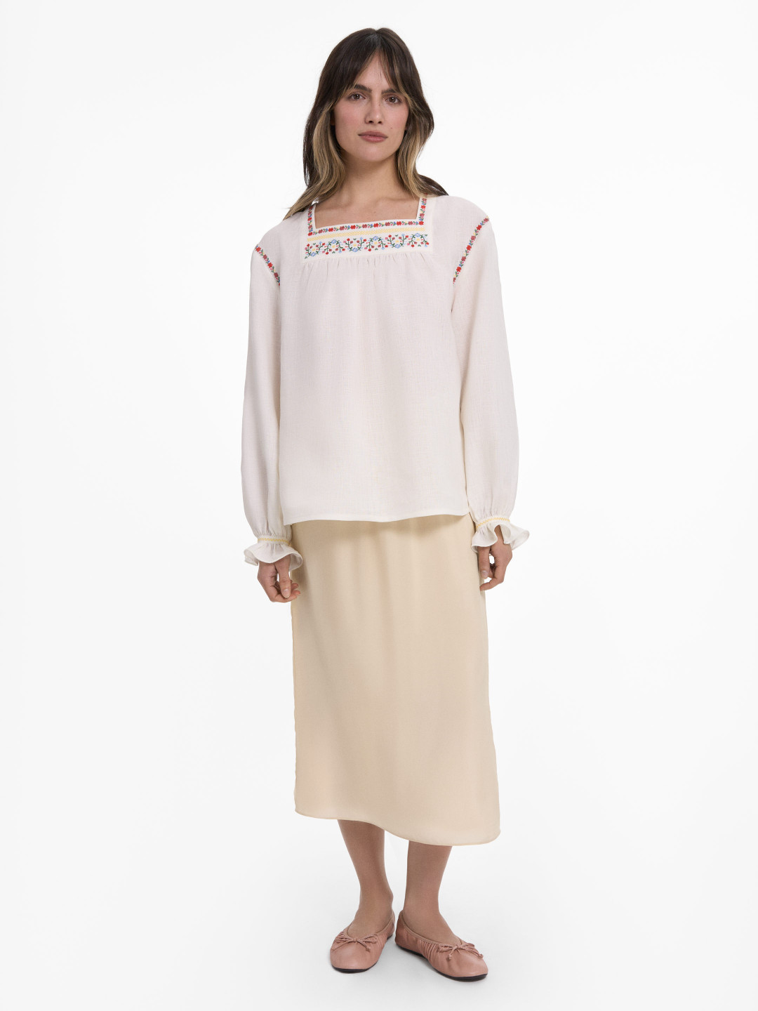“Liubystok” Square-Neck Shirt by Etnodim on curated-crowd.com