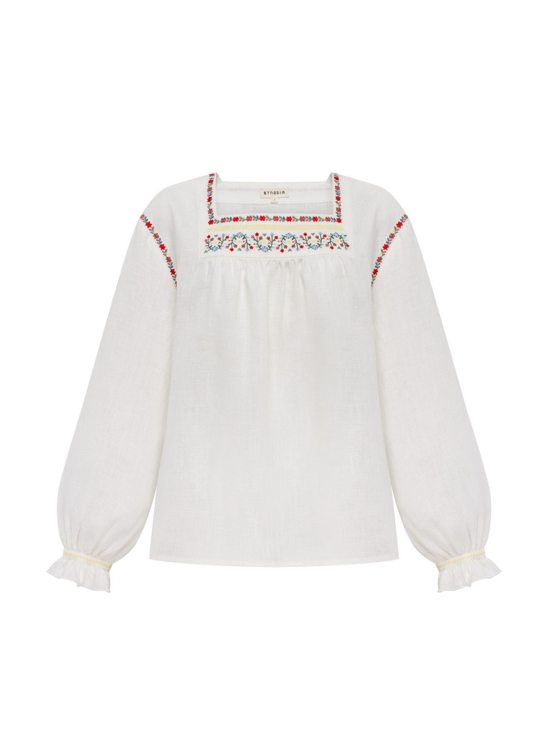 “Liubystok” Square-Neck Shirt by Etnodim on curated-crowd.com