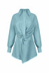 Front Knotted Linen Dress by Atelier Handmade on curated-crowd.com