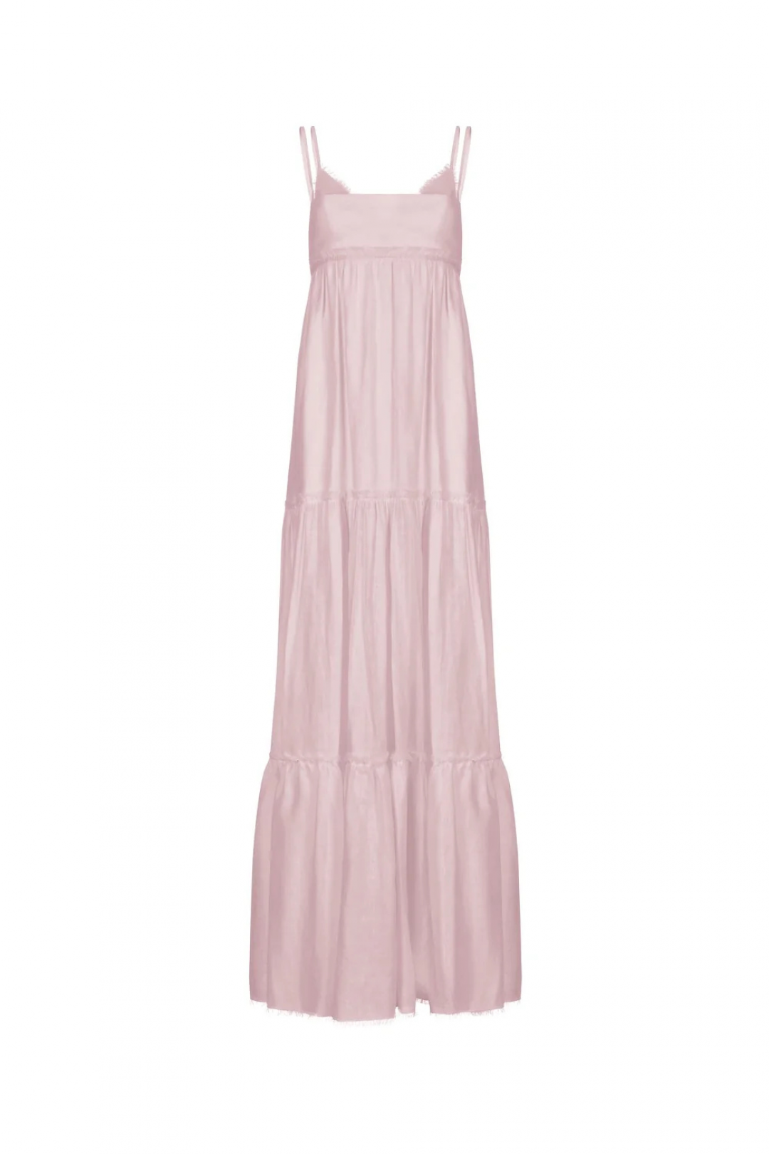 Linen Tiered Maxi Dress by Atelier Handmade on curated-crowd.com