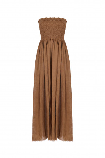 Strapless Midi Dress by Atelier Handmade on curated-crowd.com