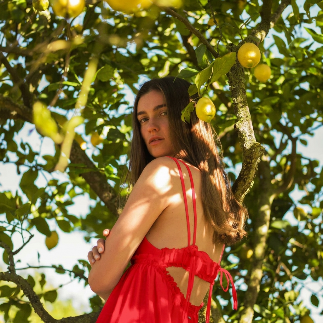 Linen Tiered Maxi Dress by Atelier Handmade on curated-crowd.com