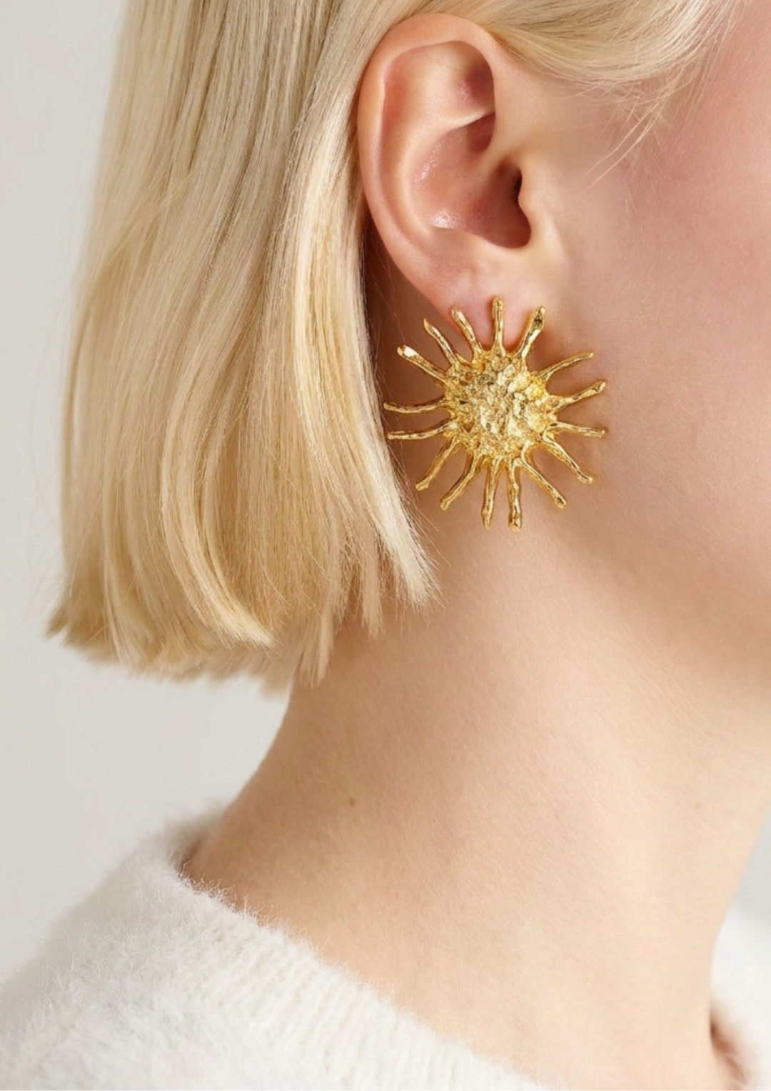 Soleil Gold Earrings by Jessica K on curated-crowd.com