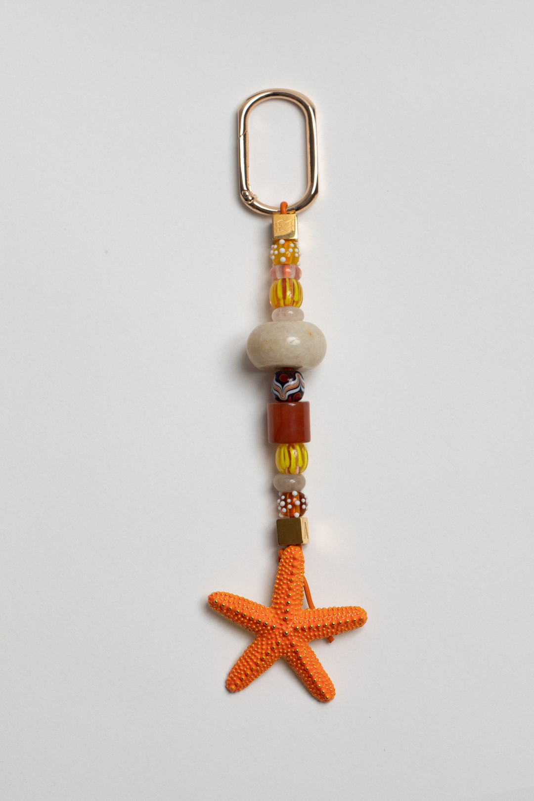 Bag Charm T5 Orange Starfish by Folklore on curated-crowd.com