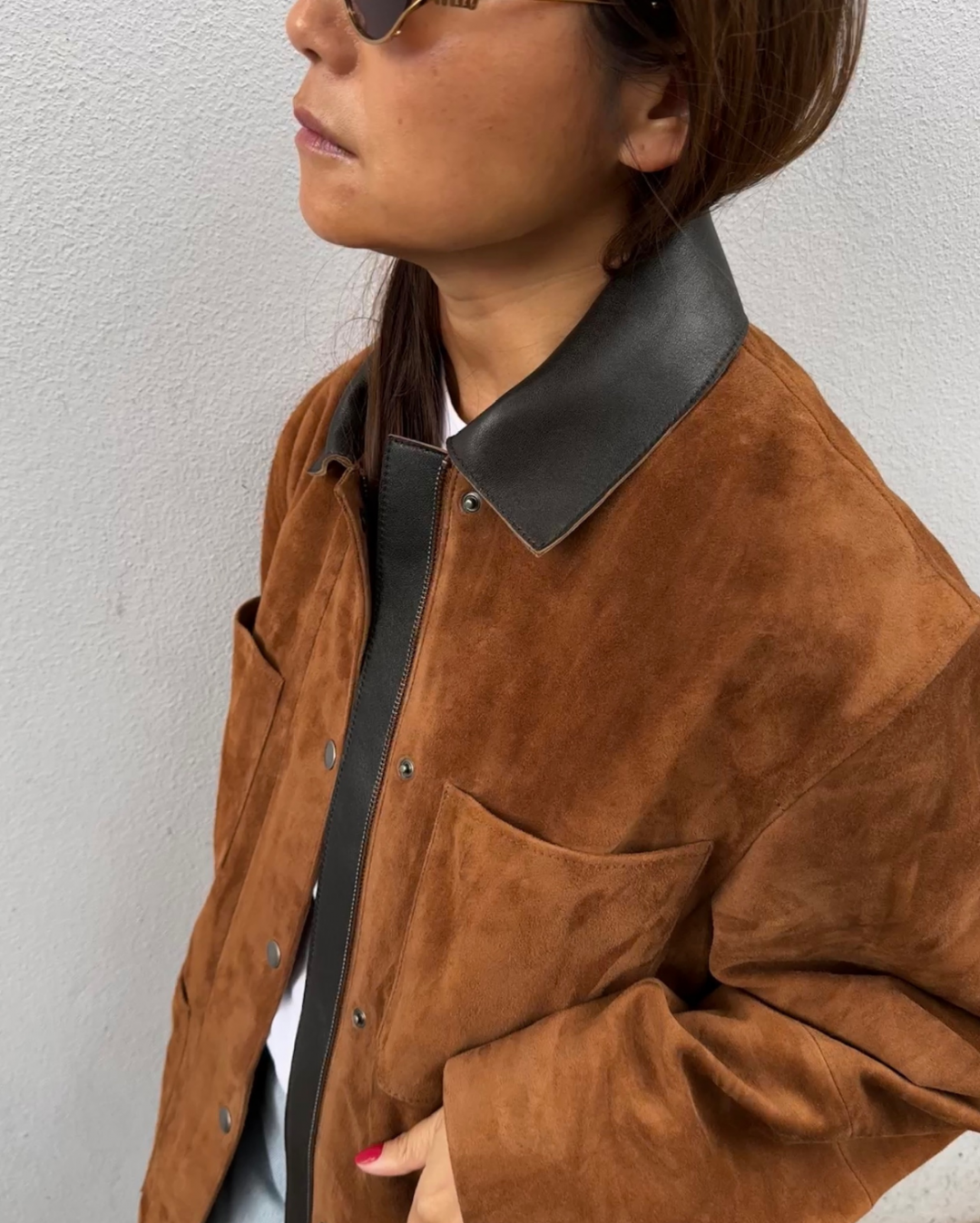 Auvette Suede Jacket by Curated Crowd Collective on curated-crowd.com