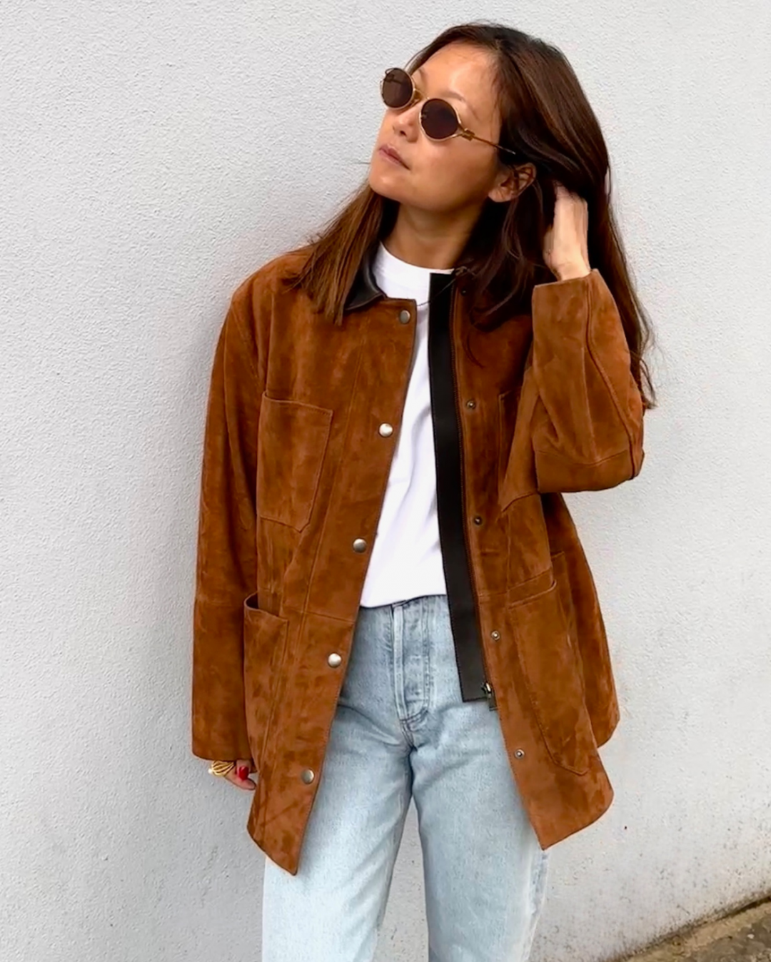 Auvette Suede Jacket by Curated Crowd Collective on curated-crowd.com