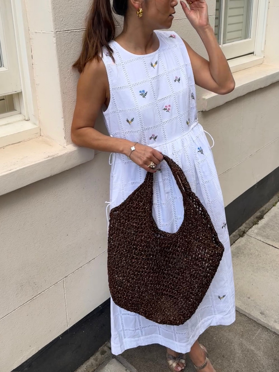 Large Shopper Bag Brown by DEINO'S on curated-crowd.com