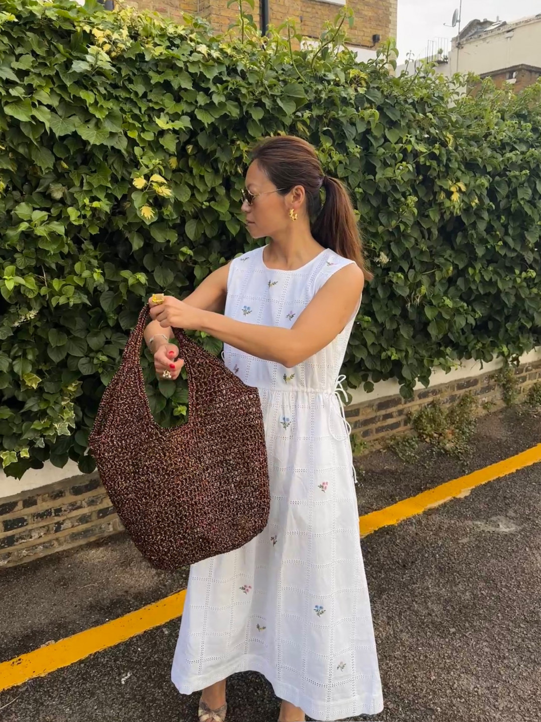 Large Shopper Bag Brown by DEINO'S on curated-crowd.com