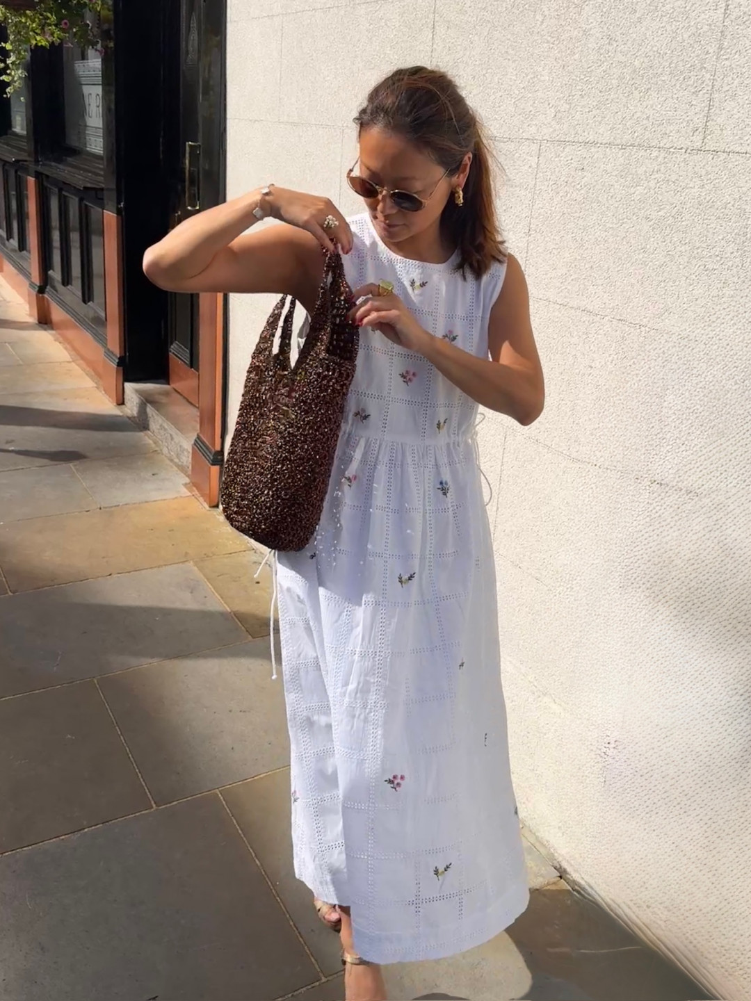 Large Shopper Bag Brown by DEINO'S on curated-crowd.com
