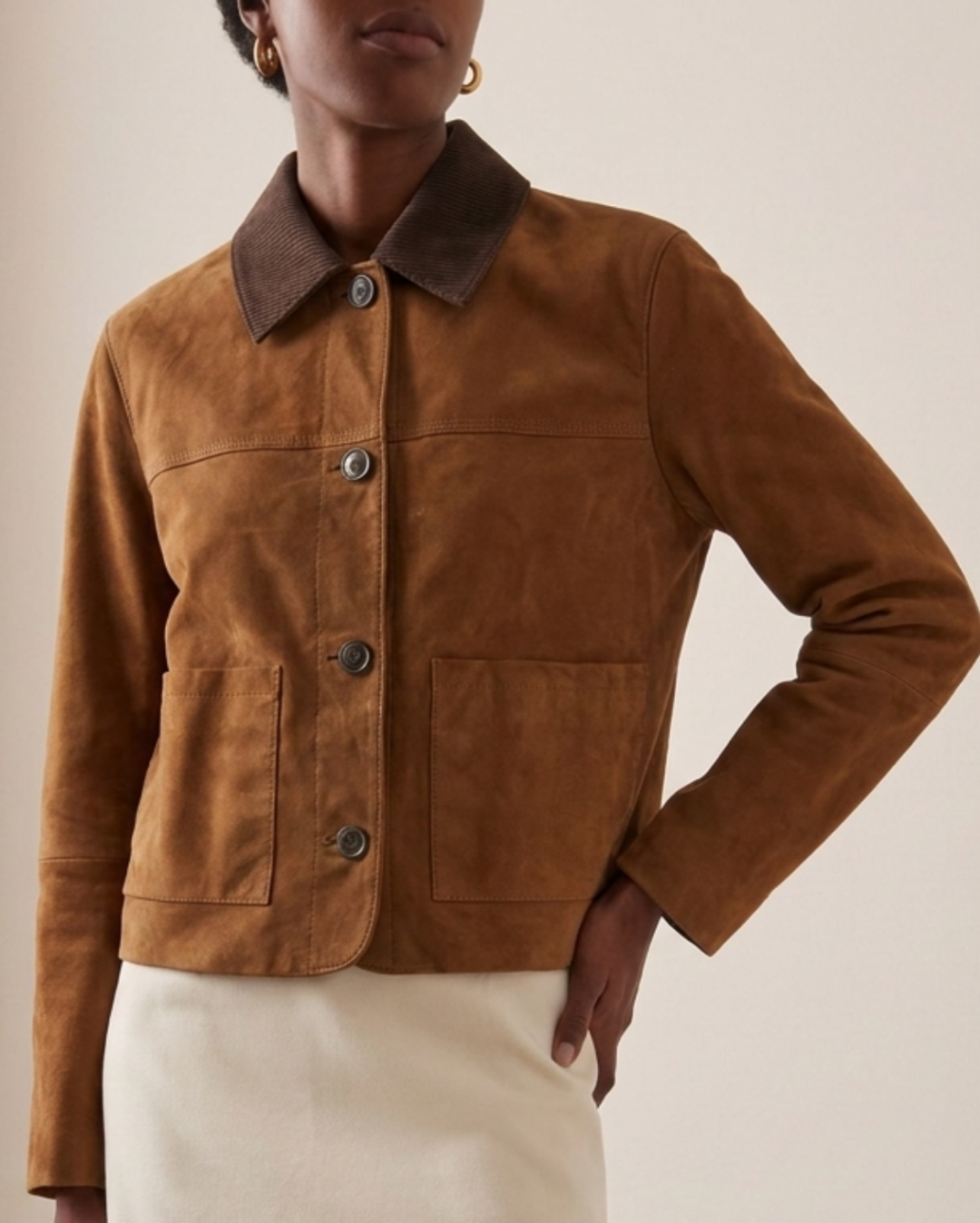 Satie Suede Jacket by Curated Crowd Collective on curated-crowd.com