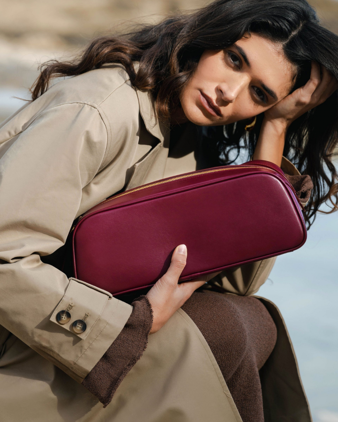 Stella East-West Leather Bag by CABĀ on curated-crowd.com