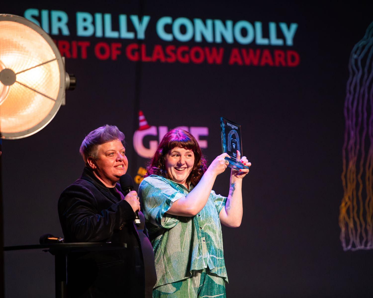 Amanda Dwyer wins Sir Billy Connolly Spirit Of Glasgow Award 2026