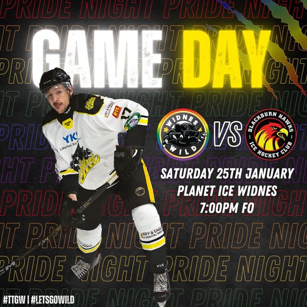Widnes Wild vs Blackburn Hawks Ice Hockey Game - Pride Night