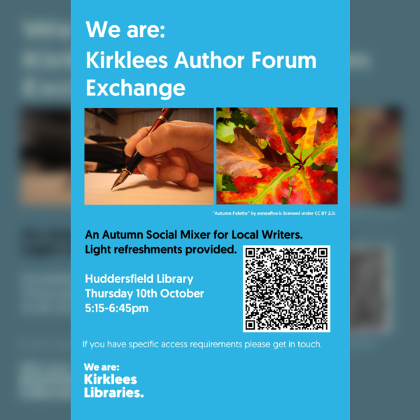 Kirklees Author Forum Exchange - Autumn Social Mixer