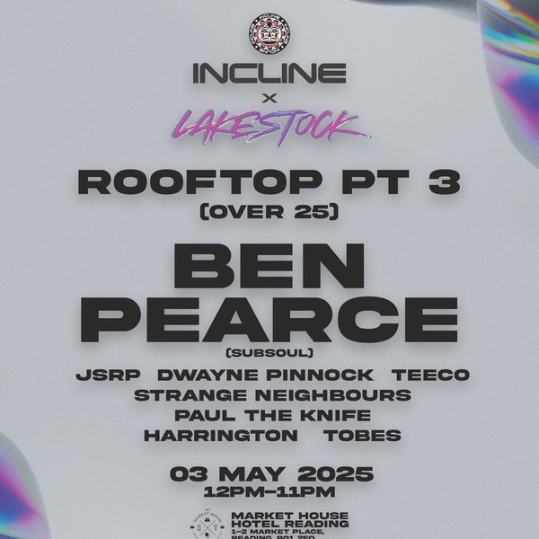 Reading Rooftop day party w / Ben Pearce  (25+)