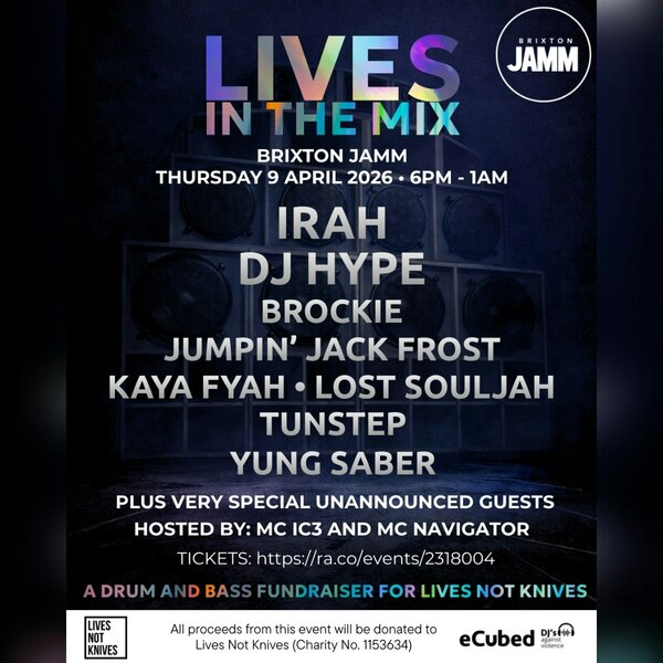 Lives in the Mix - a DnB fundraiser for Lives Not Knives