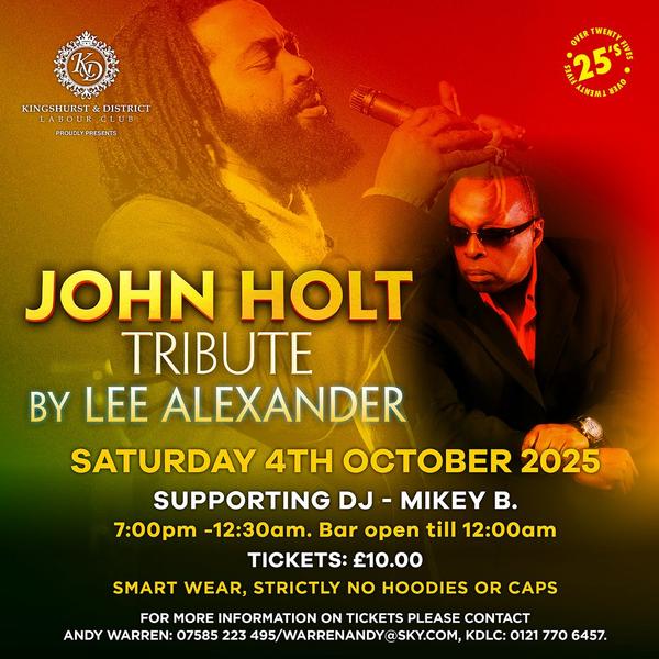 John Holt Tribute by Lee Alexander