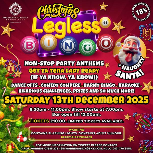 Legless 11 Bingo With Naughty Santa