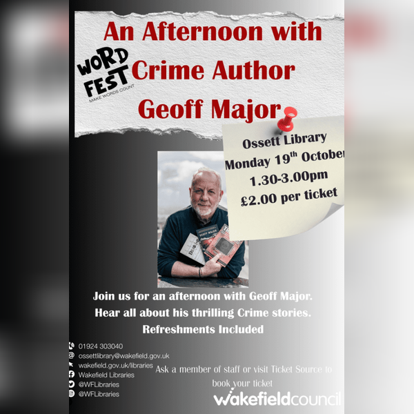 Wordfest - Geoff Major Author Visit in Ossett Library