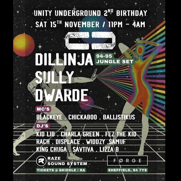 Unity Underground 2nd Birthday - Dillinja, Sully, Dwarde, RAZE