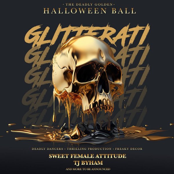 Glitterati: Golden Halloween Ball w/ Sweet Female Attitude