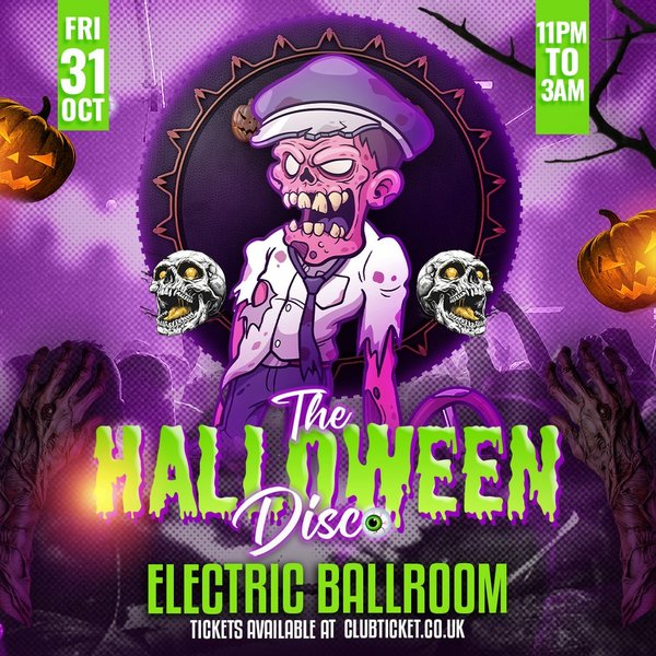 The Halloween Disco at Electric Ballroom | 1500+ Ravers + You