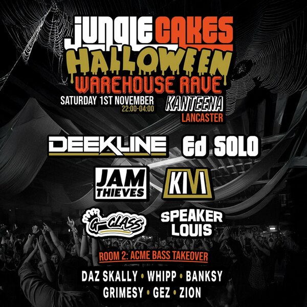 Jungle Cakes Halloween w/ Deekline, Ed Solo + more