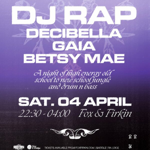 DJ RAP + Decibella, Gaia, Betsy Mae