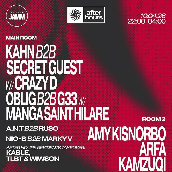 After Hours presents: Kahn b2b Commodo with Crazy D