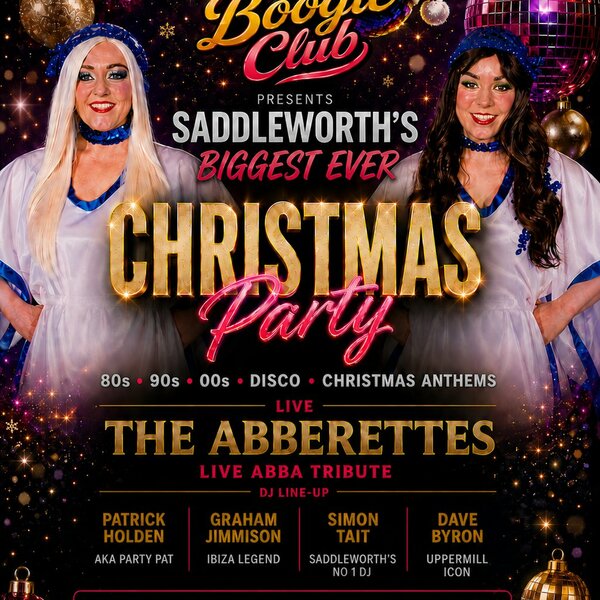 Saddleworth's Best Christmas Party - The Abberettes and top DJs