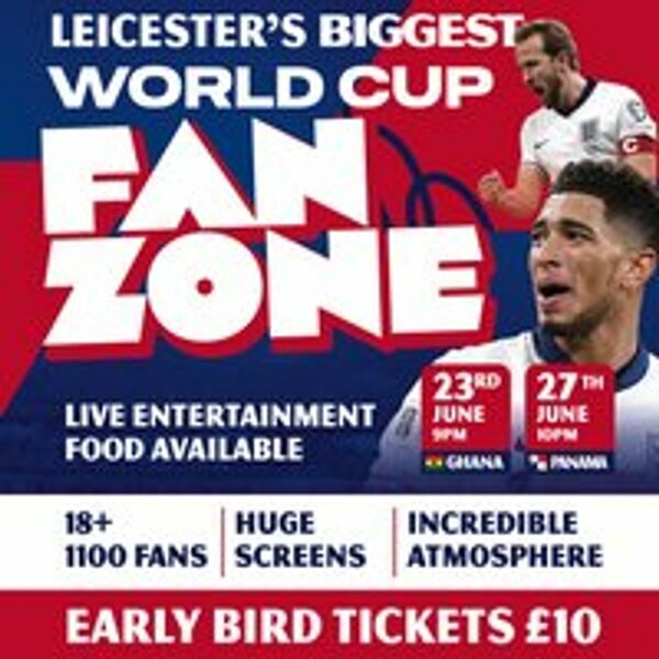 Leicester's Biggest World Cup Fanzone: England Vs Panama