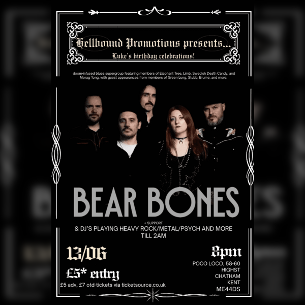Bear Bones + Support TBC