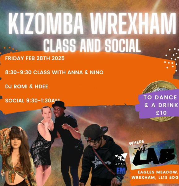 Kizomba Wrexham Dance workshop and social