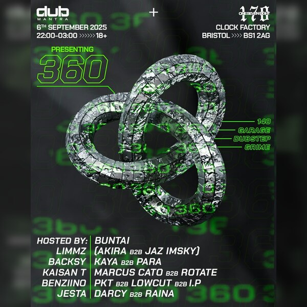 Dub Mantra X Oneseveneight 360° Showcase • Bristol