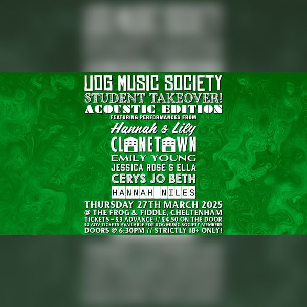 UOG Music Society - Student Takeover: Acoustic Edition!
