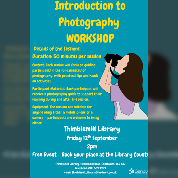 Introduction to Photography Workshop - Free Event