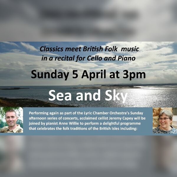 Jeremy Capey and Anne Willie Cello and Piano Recital