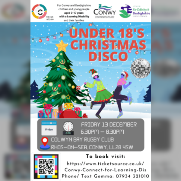 Under 18's Disco - Christmas Party - Conwy & Denbighshire Families