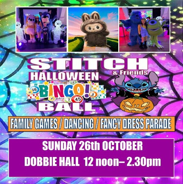 Larbert / Falkirk - Stitchs Halloween Family Bingo