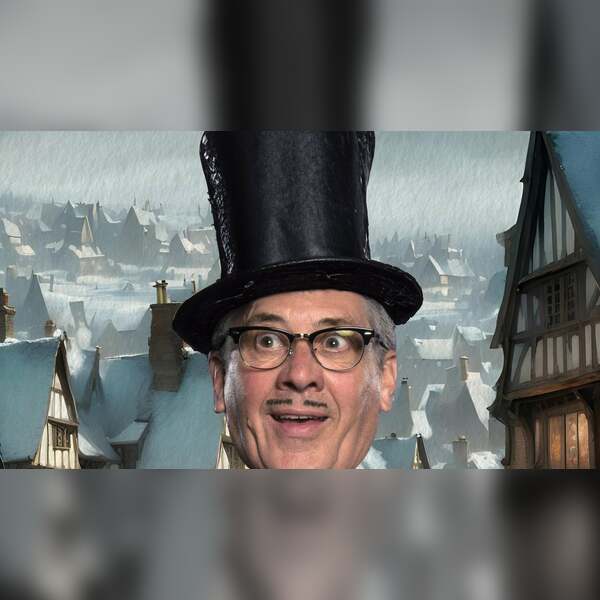 Count Arthur Strong is Charles Dickens in 'A Christmas Carol'