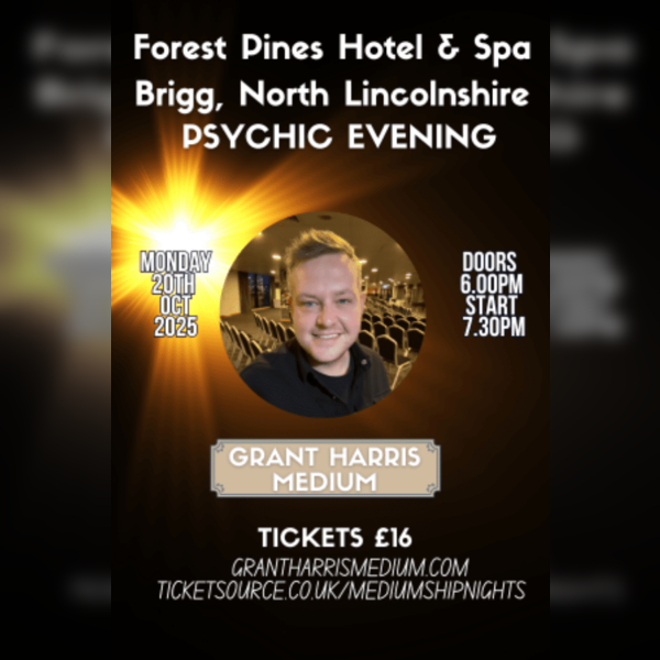 Psychic Night at Forest Pines Hotel & Spa, Brigg, North Lincolnshire with Grant Harris Medium