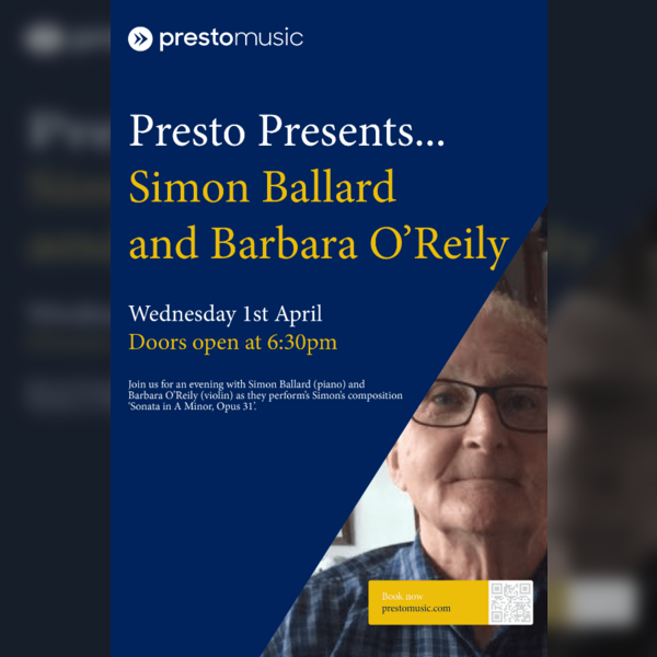Simon Ballard and Barbara O'Reilly -'Ballard: Sonata in A Minor, Opus 31'