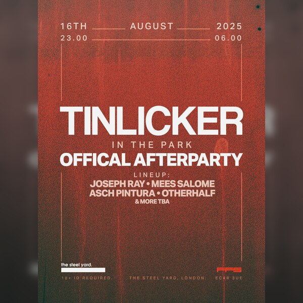 Tinlicker In The Park Official Afterparty