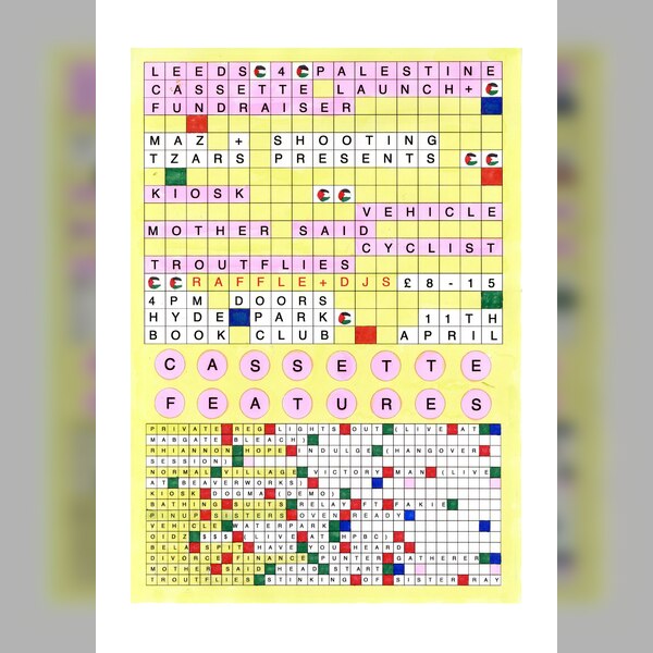 Leeds 4 Palestine Cassette Launch Party Fundraiser